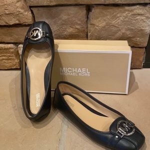 Michael Kors Navy Ballet Flats